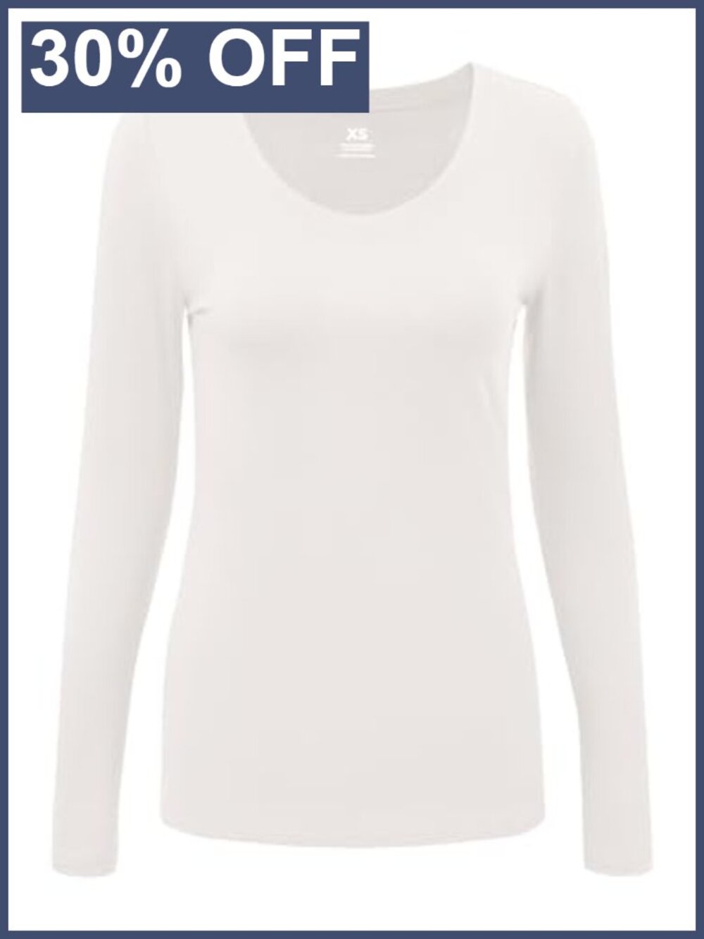 Women's Underscrub Long Sleeve Scoop Neck Slim Fit Polyester Spandex